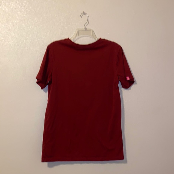 Dutch Bros Maroon T-Shirt “Get up early, stay up late, change the world” - Picture 3 of 5